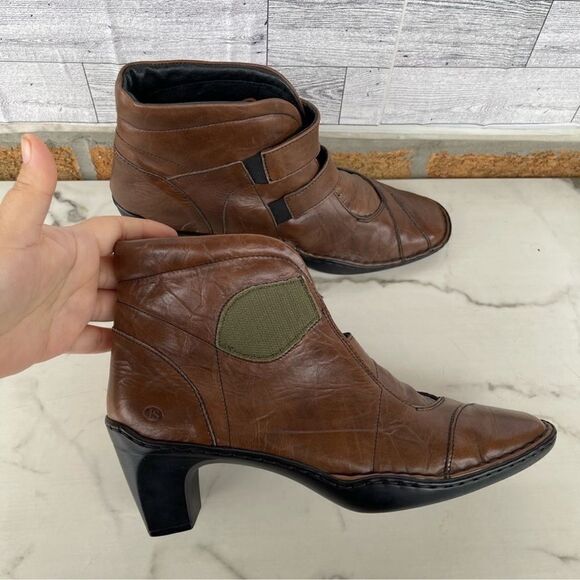 Josef Seibel Leather Tina Heel Ankle Boots size 40/8.5 - Picture 9 of 14